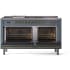 Ilve Nostalgie II Collection UP60FSNMPBGG - 60 Inch Freestanding Dual Fuel Range in Opened View