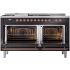 Ilve Nostalgie II Collection UP60FSNMPBKP - 60 Inch Freestanding Dual Fuel Range in Opened View