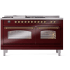 Ilve Nostalgie II Collection UP60FSNMPBUG - 60 Inch Freestanding Dual Fuel Range in Front View