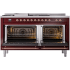 Ilve Nostalgie II Collection UP60FSNMPBUPLP - 60 Inch Freestanding Dual Fuel Range in Opened View