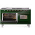Ilve Nostalgie II Collection UP60FSNMPEGBLP - 60 Inch Freestanding Dual Fuel Range in Opened View