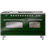Ilve Nostalgie II Collection UP60FSNMPEGCLP - 60 Inch Freestanding Dual Fuel Range in Front View