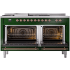 Ilve Nostalgie II Collection UP60FSNMPEGPLP - 60 Inch Freestanding Dual Fuel Range in Opened View