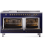 Ilve Nostalgie II Collection UP60FSNMPMBBLP - 60 Inch Freestanding Dual Fuel Range in Opened View