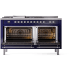 Ilve Nostalgie II Collection UP60FSNMPMBCLP - 60 Inch Freestanding Dual Fuel Range in Opened View