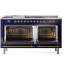 Ilve Nostalgie II Collection UP60FSNMPMBGLP - 60 Inch Freestanding Dual Fuel Range in Opened View