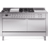 Ilve Professional Plus II UP60FSQMPSS - 60 Inch Freestanding Dual Fuel Range (Solid Door)