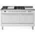 Ilve Professional Plus II UP60FSQMPWH - 60 Inch Freestanding Dual Fuel Range (Solid Door)