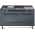 Ilve Nostalgie II Collection UP60FSQNMPBGBLP - 60 Inch Freestanding Dual Fuel Range in Front View