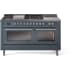 Ilve Professional Plus II UP60FSWMPBGLP - 60 Inch Freestanding Dual Fuel Range