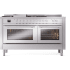 Ilve Professional Plus II UP60FSWMPSSLP - 60 Inch Freestanding Dual Fuel Range