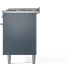 Ilve Professional Plus II UP60FQMPBG - 60 Inch Freestanding Dual Fuel Range (Solid Door)