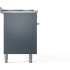 Ilve Professional Plus II UP60FQMPBG - 60 Inch Freestanding Dual Fuel Range (Solid Door)