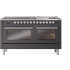 Ilve Professional Plus II UP60FWMPMGLP - 60 Inch Freestanding Dual Fuel Range