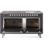 Ilve Professional Plus II UP60FWMPMG - 60 Inch Freestanding Dual Fuel Range