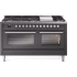 Ilve Professional Plus II UP60FWMPMGLP - 60 Inch Freestanding Dual Fuel Range