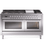 Ilve Professional Plus II UP60FWMPSS - 60 Inch Freestanding Dual Fuel Range