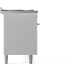 Ilve Professional Plus II UP60FQMPWH - 60 Inch Freestanding Dual Fuel Range (Solid Door)