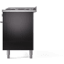 Ilve Professional Plus II UP60FQMPBK - 60 Inch Freestanding Dual Fuel Range (Solid Door)