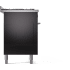 Ilve Professional Plus II UP60FQMPBK - 60 Inch Freestanding Dual Fuel Range (Solid Door)