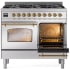 Ilve Nostalgie II Collection UPD406NMPSSGLP - 40 Inch Dual Fuel Range