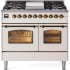 Ilve Nostalgie Collection UPD40FNMPAWB - 40 Inch Freestanding Dual Fuel Range in Front View