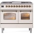 Ilve Nostalgie Collection UPD40FNMPAWB - 40 Inch Freestanding Dual Fuel Range in Front View