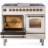 Ilve Nostalgie Collection UPD40FNMPAWB - 40 Inch Freestanding Dual Fuel Range in Opened View