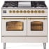 Ilve Nostalgie Collection UPD40FNMPAWG - 40 Inch Freestanding Dual Fuel Range in Front View