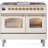 Ilve Nostalgie Collection UPD40FNMPAWG - 40 Inch Freestanding Dual Fuel Range in Front View