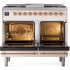 Ilve Nostalgie Collection UPD40FNMPAWP - 40 Inch Freestanding Dual Fuel Range in Opened View