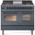 Ilve Nostalgie Collection UPD40FNMPBGBLP - 40 Inch Freestanding Dual Fuel Range in Cooktop View