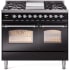 Ilve Nostalgie Collection UPD40FNMPBKCLP - 40 Inch Freestanding Dual Fuel Range in Front View