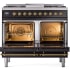 Ilve Nostalgie Collection UPD40FNMPBKG - 40 Inch Freestanding Dual Fuel Range in Opened View