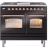 Ilve Nostalgie Collection UPD40FNMPBKP - 40 Inch Freestanding Dual Fuel Range in Front View