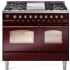 Ilve Nostalgie Collection UPD40FNMPBUB - 40 Inch Freestanding Dual Fuel Range in Front View