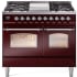 Ilve Nostalgie Collection UPD40FNMPBUC - 40 Inch Freestanding Dual Fuel Range in Front View