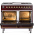 Ilve Nostalgie Collection UPD40FNMPBUG - 40 Inch Freestanding Dual Fuel Range in Opened View