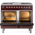 Ilve Nostalgie Collection UPD40FNMPBUP - 40 Inch Freestanding Dual Fuel Range in Opened View
