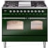 Ilve Nostalgie Collection UPD40FNMPEGC - 40 Inch Freestanding Dual Fuel Range in Front View