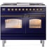 Ilve Nostalgie Collection UPD40FNMPMBBLP - 40 Inch Freestanding Dual Fuel Range in Front View