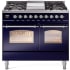 Ilve Nostalgie Collection UPD40FNMPMBCLP - 40 Inch Freestanding Dual Fuel Range in Front View