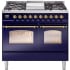 Ilve Nostalgie Collection UPD40FNMPMBGLP - 40 Inch Freestanding Dual Fuel Range in Front View