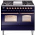 Ilve Nostalgie Collection UPD40FNMPMBPLP - 40 Inch Freestanding Dual Fuel Range in Front View