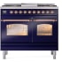 Ilve Nostalgie Collection UPD40FNMPMBPLP - 40 Inch Freestanding Dual Fuel Range in Front View