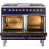 Ilve Nostalgie Collection UPD40FNMPMBPLP - 40 Inch Freestanding Dual Fuel Range in Opened View