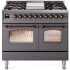 Ilve Nostalgie Collection UPD40FNMPMGBLP - 40 Inch Freestanding Dual Fuel Range in Front View