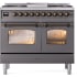 Ilve Nostalgie Collection UPD40FNMPMGBLP - 40 Inch Freestanding Dual Fuel Range in Front View