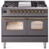 Ilve Nostalgie Collection UPD40FNMPMGG - 40 Inch Freestanding Dual Fuel Range in Front View