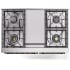 Ilve Nostalgie II Collection UPD40FNMPRAB - 40 Inch Freestanding Dual Fuel Range in Cooktop View